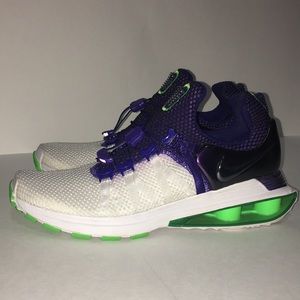 Nike Shox Gravity white purple & green womens 7.5